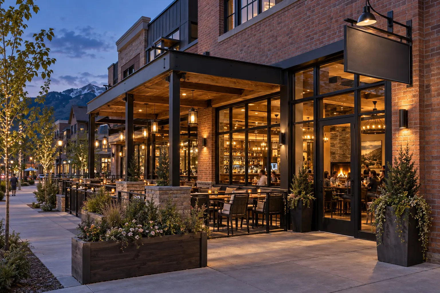 Illustrative concept of the Rado’s Grill exterior